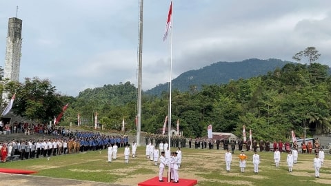 Khidmat dan Bermakna, Imigrasi Entikong Rayakan HUT RI ke-80 di PLBN