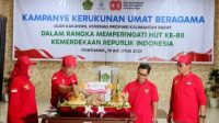 HUT RI ke-80, Kemenag Kalbar Kampanyekan Kerukunan Umat Beragama