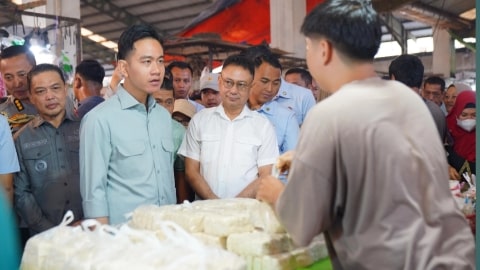 Kunjungi Pasar Flamboyan Pontianak, Wapres Gibran Serap Aspirasi Pedagang dan Warga