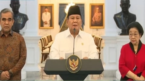 Presiden Prabowo Kumpulkan Ketum Parpol, Megawati Ikut Dampingi di Istana