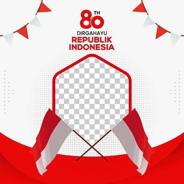 Ilustrasi Twibbon HUT RI ke-80, Sumber Foto : Frepik