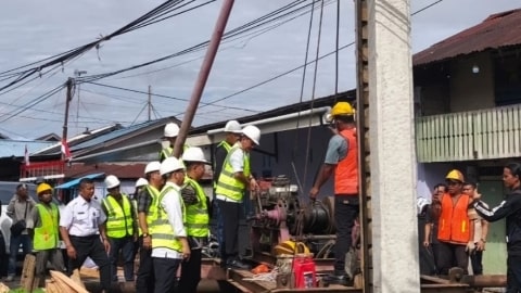 Jembatan Dharma Putra Pontianak Mulai Dibangun