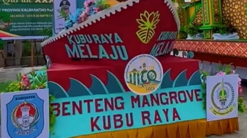 Pawai Ta’aruf MTQ XXXIII Kalbar, Kubu Raya Tampilkan Benteng Mangrove