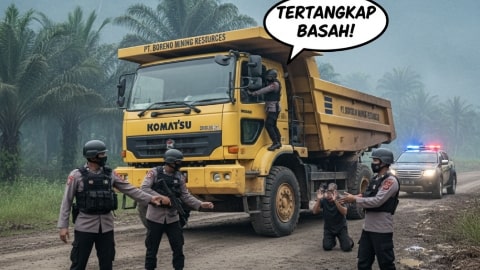 Polisi Gagalkan Pencurian Dump Truck di Kubu Raya