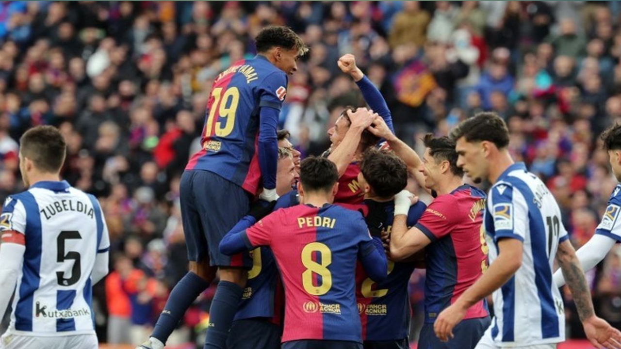 Barcelona vs Real Sociedad, Sumber Foto : Istimewa