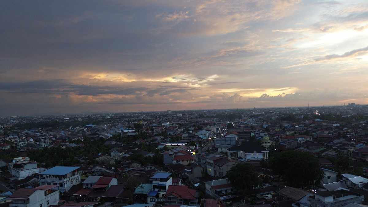 Cuaca Kota Pontianak,- FOTO KALBAR SATU /Iswandi.