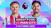 Brentford vs Manchester City, Sumber Foto : Istimewa