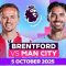 Brentford vs Manchester City, Sumber Foto : Istimewa