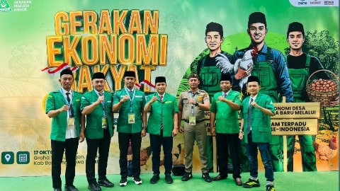GP Ansor Kalbar Hadiri Gerakan Ekonomi Rakyat dan Pembentukan Usaha Gotong Royong di Bandung