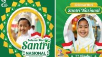 DOWNLOAD TWIBBON GRATIS Hari Santri 2025: Rayakan Tanggal 22 Oktober