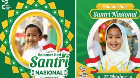 DOWNLOAD TWIBBON GRATIS Hari Santri 2025: Rayakan Tanggal 22 Oktober