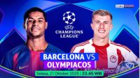 Barcelona vs Olympiakos, Sumber Foto : Bein Sports