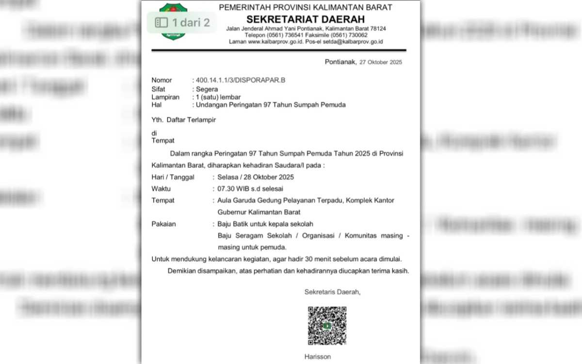 Undangan Hari Sumpah Pemuda