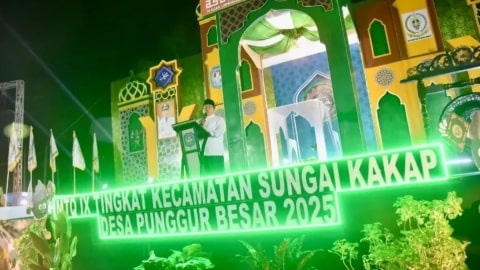Wabup Sukiryanto Buka MTQ IX Sungai Kakap, Dorong Pembinaan Qari Berkelanjutan