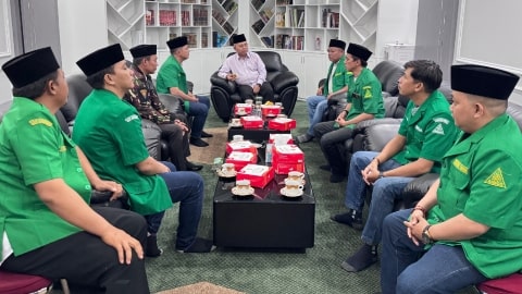 Menjelang Pelantikan, PW GP Ansor Kalbar Silaturrahmi ke PWNU