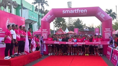 SMARTFREN Fun Run 2025 Meriah di Pontianak, XLSMART Perluas Jaringan Dua Kali Lipat