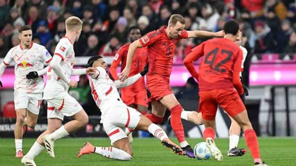 Leipzig vs Bayer Munich, Sumber foto : NTF