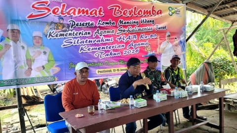 HAB ke-80 Kemenag Kalbar: Lomba Mancing Udang Ajarkan Kesabaran dan Integritas