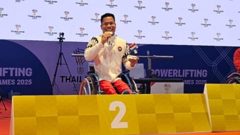 Atlet Angkat Berat Asal Kubu Raya Abdul Hadi Raih Medali Perak di ASEAN Para Games Thailand