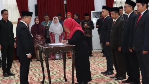 Pimpinan BAZNAS Kalbar Resmi Dilantik, Kemenag Harap Sinergi Pengelolaan Zakat
