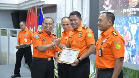 Kantor SAR Pontianak Raih UPT Kelas A Terbaik Basarnas 2025