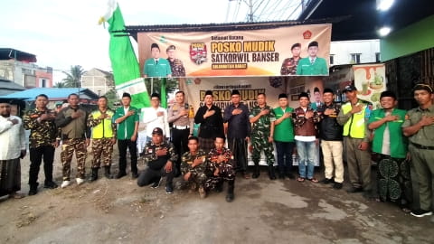 Ansor Banser Kalbar Dirikan Posko Mudik di Kubu Raya, Usung Semangat Jaga Negeri