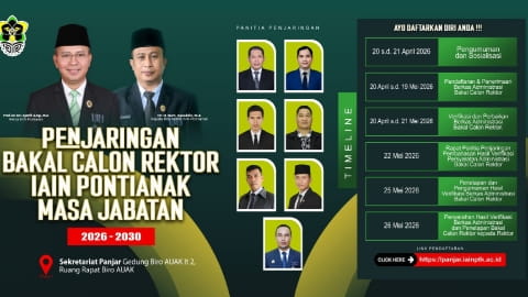 IAIN Pontianak Buka Penjaringan Bakal Calon Rektor 2026–2030